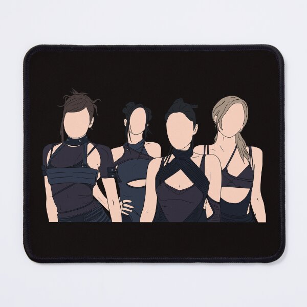 Item preview, BLACKPINK ‘Go’ Group Photo Line Art designed and sold by Chxlli.