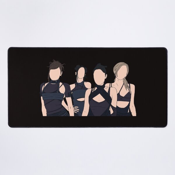 Item preview, BLACKPINK ‘Go’ Group Photo Line Art designed and sold by Chxlli.