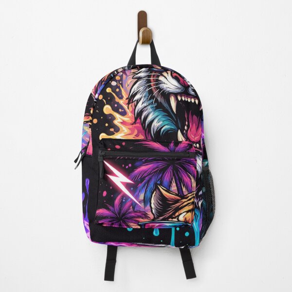 Item preview, Neon Jungle Tiger – Aesthetic Streetwear Graphic Design designed and sold by Prasuprasu.