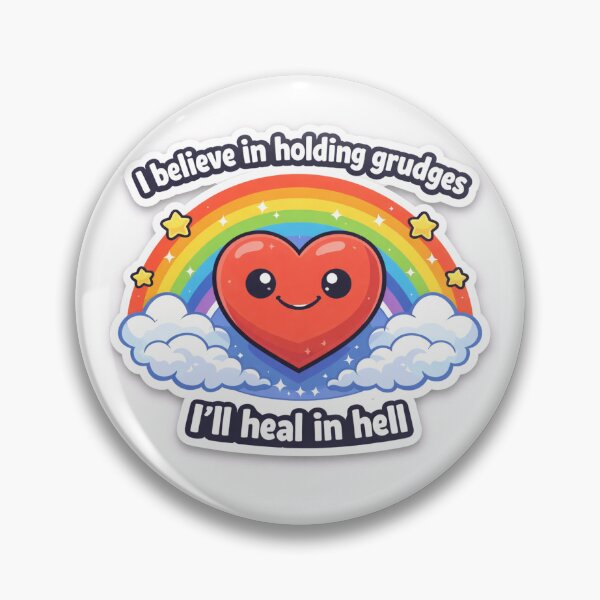 Item preview, Sassy Heart Rainbow “I’ll Heal in Hell”  designed and sold by OnTheLevelArt.