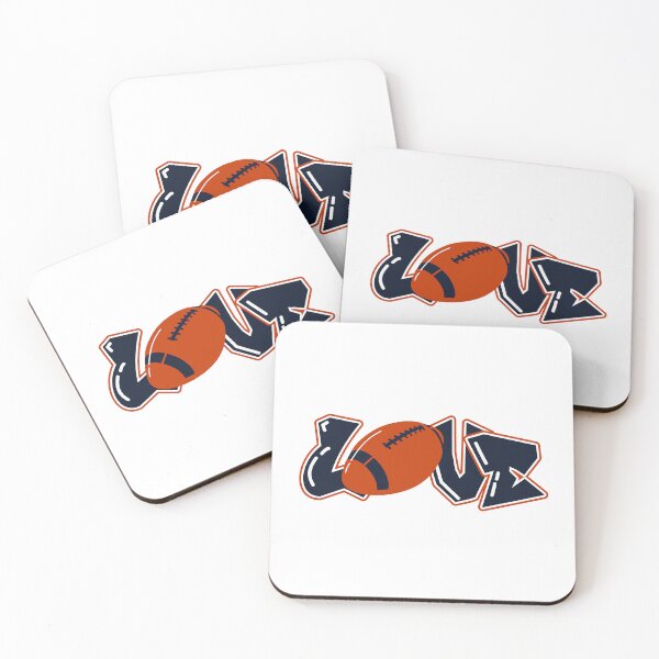 Item preview, Love Football - Orange & Navy Blue Graffiti Art designed and sold by mustbemazi.