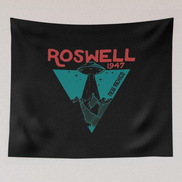 Item preview, Roswell new mexico 1947 ufo beam flying saucer abduction designed and sold by st8rrgirl.