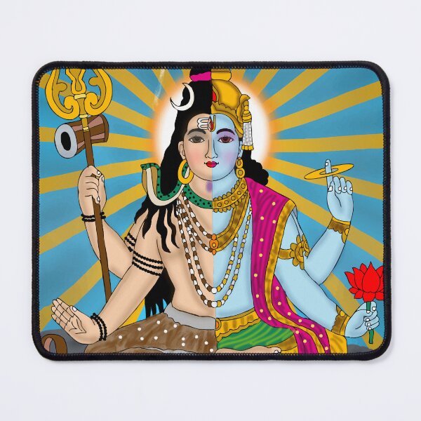 Item preview, Lord Harihar Fusion Design – Shiva Vishnu Unity Art Illustration designed and sold by Harshit_Digital_Arts.
