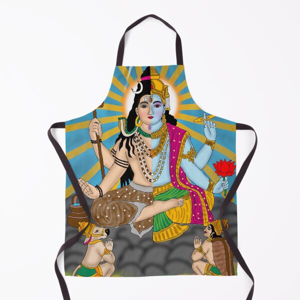 Item preview, Lord Harihar Fusion Design – Shiva Vishnu Unity Art Illustration designed and sold by Harshit_Digital_Arts.
