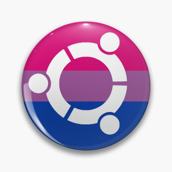 Item preview, Ubuntu Linux Bi Pride Sticker – LGBTQ Open Source Decal designed and sold by PenguinPowered.