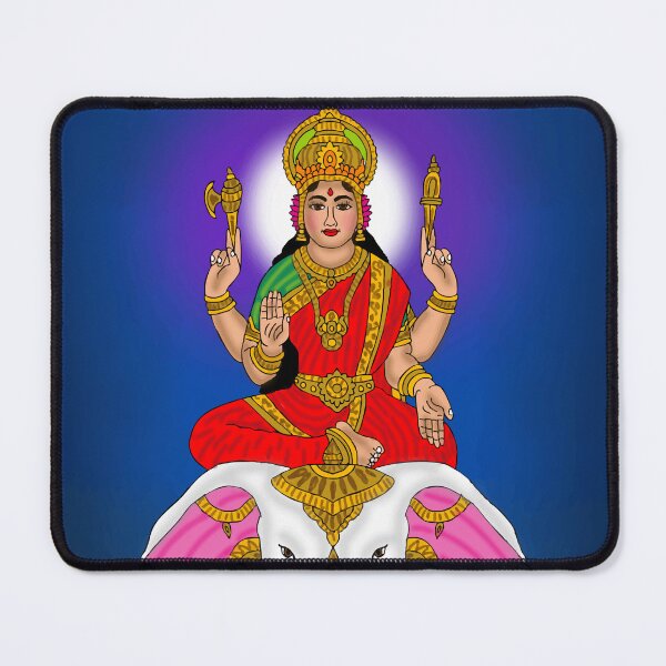 Item preview, Goddess Indrani Divine Design – Celestial Hindu Goddess Artwork designed and sold by Harshit_Digital_Arts.