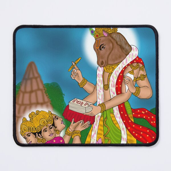 Item preview, Hayagriva and Brahma Divine Design – Hindu Creation & Wisdom Art designed and sold by Harshit_Digital_Arts.