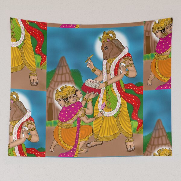 Item preview, Hayagriva and Brahma Divine Design – Hindu Creation & Wisdom Art designed and sold by Harshit_Digital_Arts.