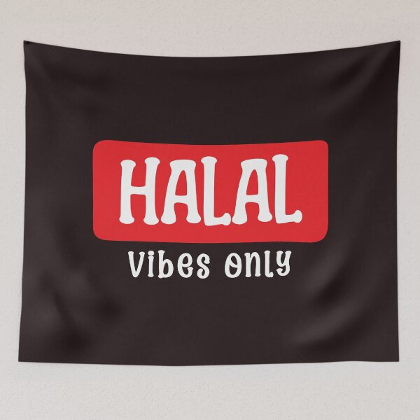 Item preview, Halal Vibes Only - Modern Minimalist Islamic Lifestyle Quote Art designed and sold by Miniature Store.