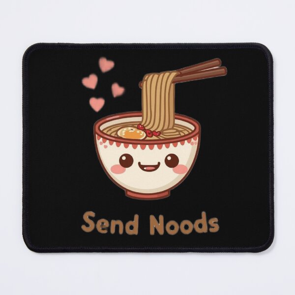 Item preview, Send Noods Kawaii Ramen Bowl Funny Japanese Food Pun Cute Noodles designed and sold by ConfuseLab Alt.