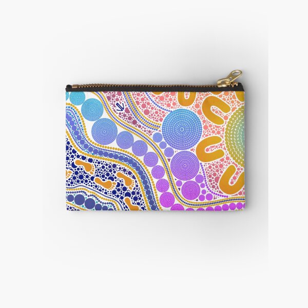 Item preview, Aboriginal Dot Painting Waterhole Pastel Urban designed and sold by AboriginalartVI.