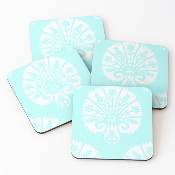 Item preview, Blocked Vibe-bright pastel aqua designed and sold by Fabricatemyart.