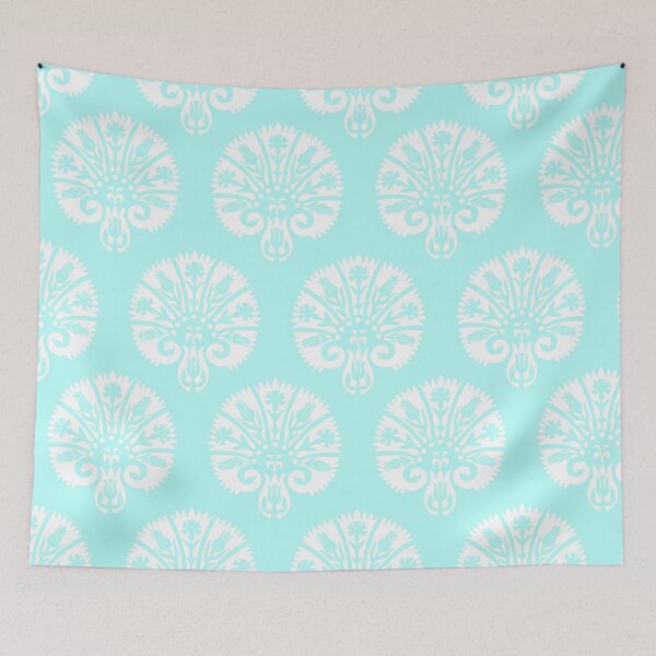 Item preview, Blocked Vibe-bright pastel aqua designed and sold by Fabricatemyart.
