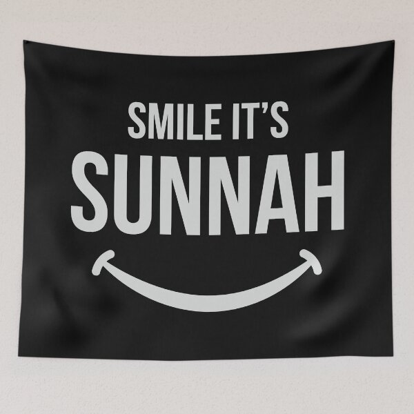 Item preview, Smile It's Sunnah Minimalist Islamic Typography Positive Quote Art designed and sold by Miniature Store.