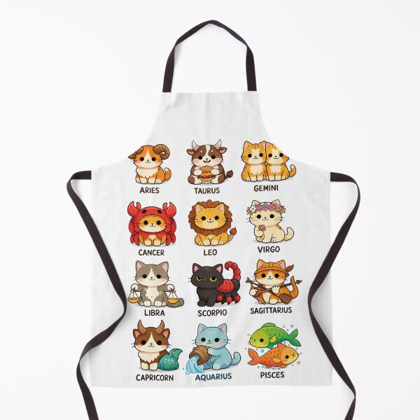 Item preview, Zodiac Cats – Cute Colorful Astrology Cat Zodiac Signs Illustration designed and sold by DiamondSkyShirt.