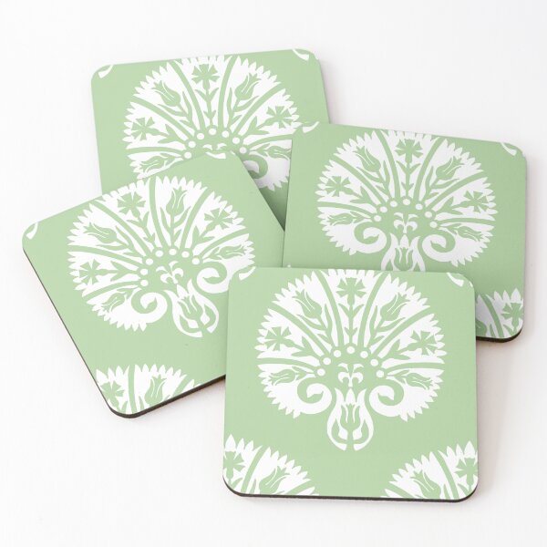 Item preview, Blocked Vibe-Celadon green designed and sold by Fabricatemyart.