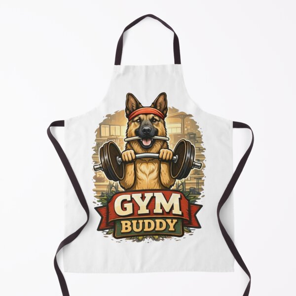 Item preview, Funny Gym Buddy Dog Workout Shirt designed and sold by PawTheory.