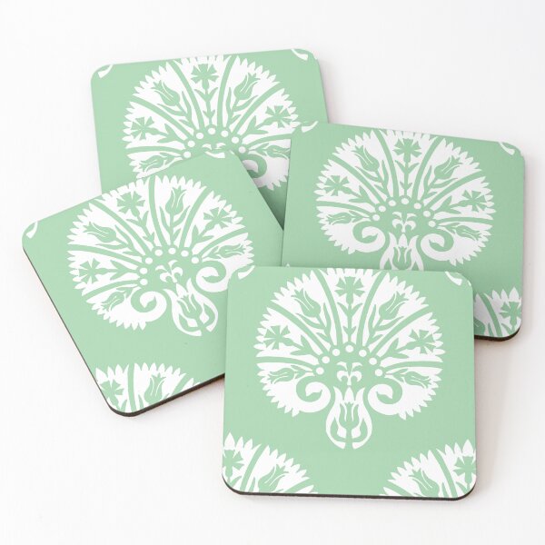 Item preview, Blocked Vibe-Dull Minty Green designed and sold by Fabricatemyart.