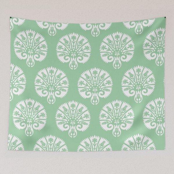 Item preview, Blocked Vibe-Dull Minty Green designed and sold by Fabricatemyart.