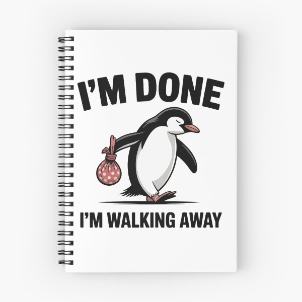 Item preview, Cute But Sad Walking Penguin - Introvert Done With Everyone Sticker designed and sold by Mr-wow.