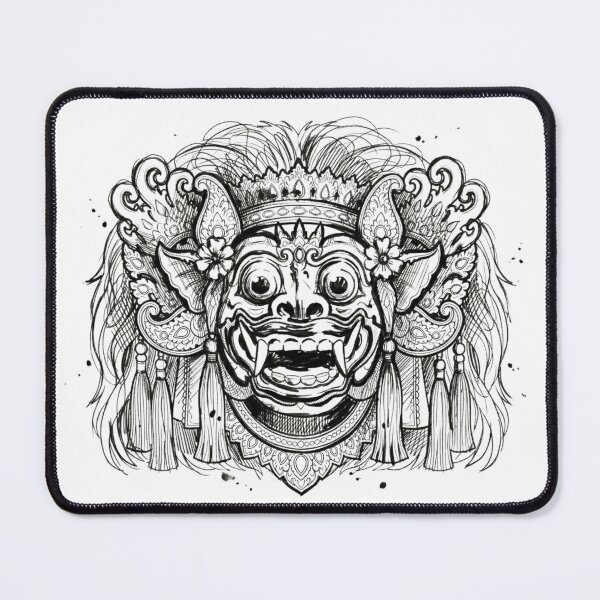 Item preview, Bali Barong Line Art designed and sold by Ocean and Palm.