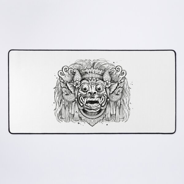 Item preview, Bali Barong Line Art designed and sold by Ocean and Palm.