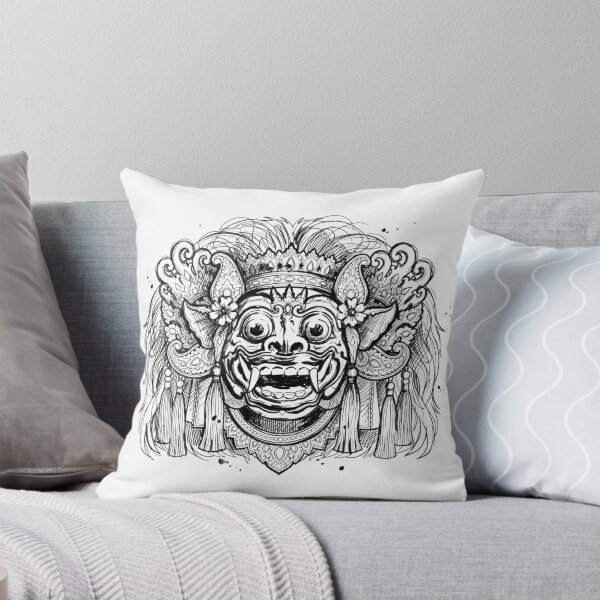 Item preview, Bali Barong Line Art designed and sold by Ocean and Palm.