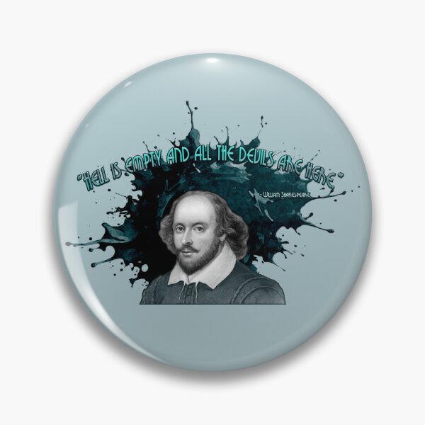 Item preview, "Hell is empty" Shakespeare quote designed and sold by JadeRyder.