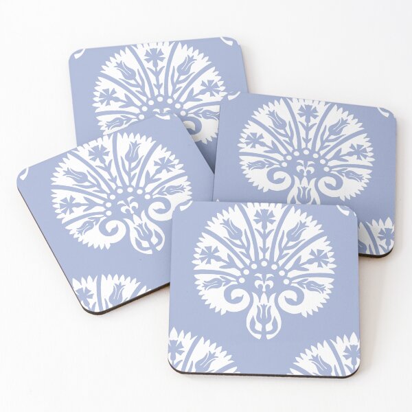 Item preview, Blocked Vibe-Light Steel Blue designed and sold by Fabricatemyart.