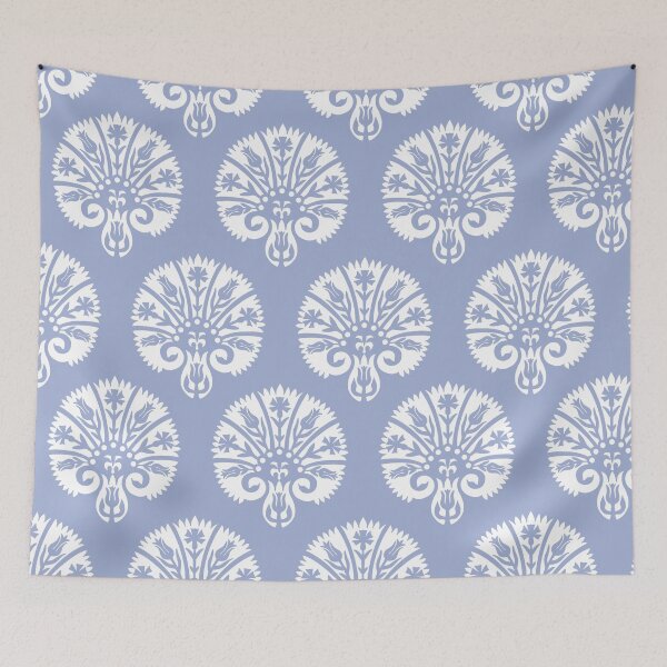 Item preview, Blocked Vibe-Light Steel Blue designed and sold by Fabricatemyart.