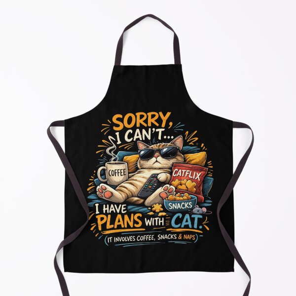 Item preview, sorry i can't plans with my catflix t-shirt designed and sold by PawTheory.