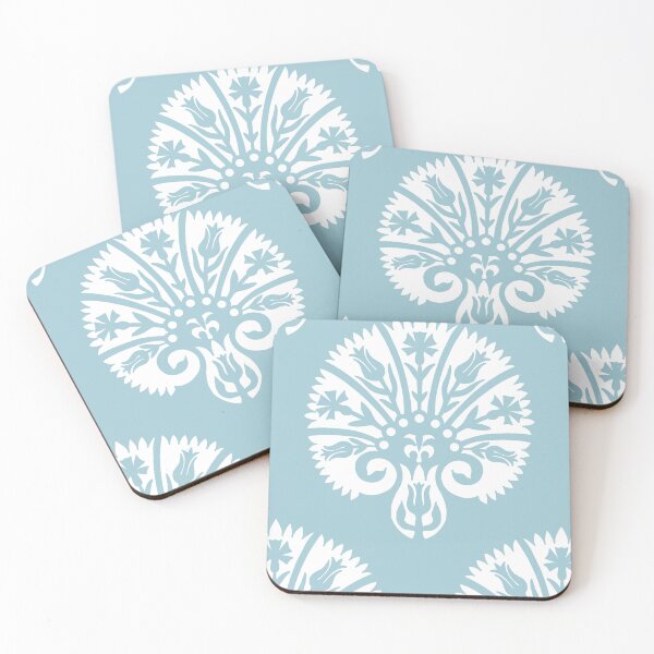 Item preview, Blocked Vibe-muted cyan-blue designed and sold by Fabricatemyart.