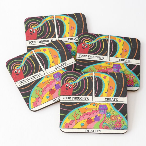 Item preview, Your Thoughts Create Reality – Psychedelic Manifestation Art designed and sold by Dominik1994.