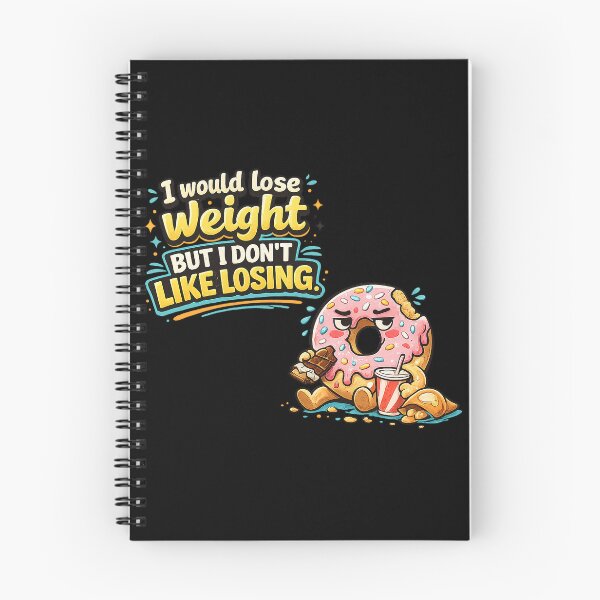 Item preview, I Would Lose Weight But I Don’t Like Losing – Funny Donut Diet Humor Design designed and sold by The Bearded Embroiderer.
