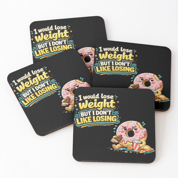 Item preview, I Would Lose Weight But I Don’t Like Losing – Funny Donut Diet Humor Design designed and sold by The Bearded Embroiderer.