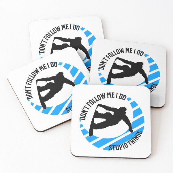 Item preview, Don't Follow Me I Do Stupid Things Snowboard  designed and sold by TheEndDesign.