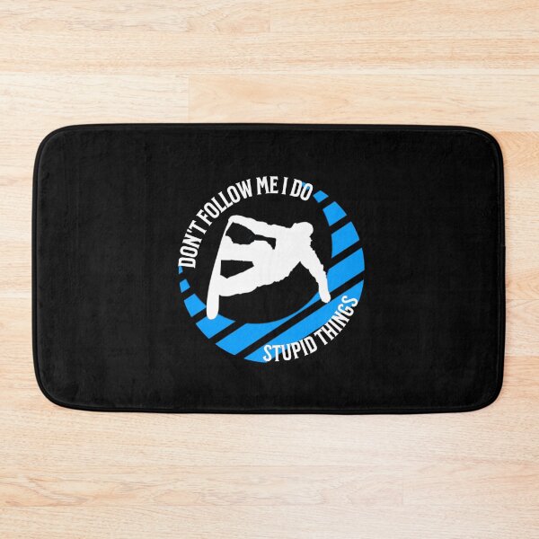 Item preview, Don't Follow Me I Do Stupid Things Snowboard  designed and sold by TheEndDesign.