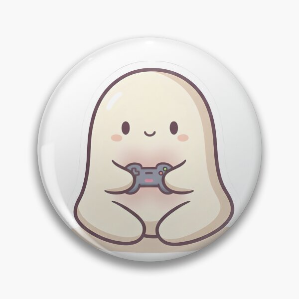 Item preview, Cute Gamer Ghost – Kawaii Gaming Ghost Illustration designed and sold by Biwbiwty.