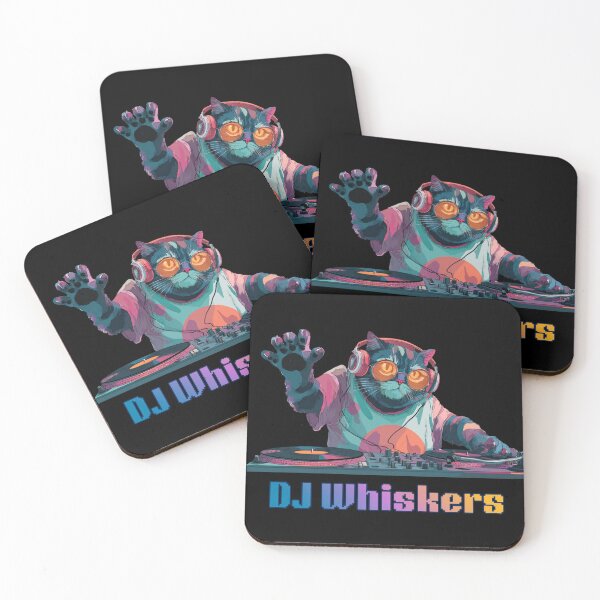 Item preview, DJ Whiskers designed and sold by bubblyrainbow.