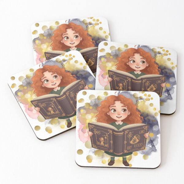 Item preview, Cute Fantasy Girl Reading an Enchanted Spell Book – Magic Lives Inside This Book designed and sold by ChenEngEng.