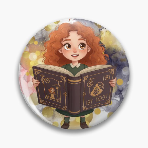 Item preview, Cute Fantasy Girl Reading an Enchanted Spell Book – Magic Lives Inside This Book designed and sold by ChenEngEng.