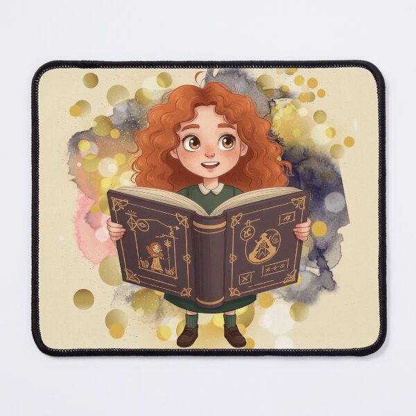 Item preview, Cute Fantasy Girl Reading an Enchanted Spell Book – Magic Lives Inside This Book designed and sold by ChenEngEng.