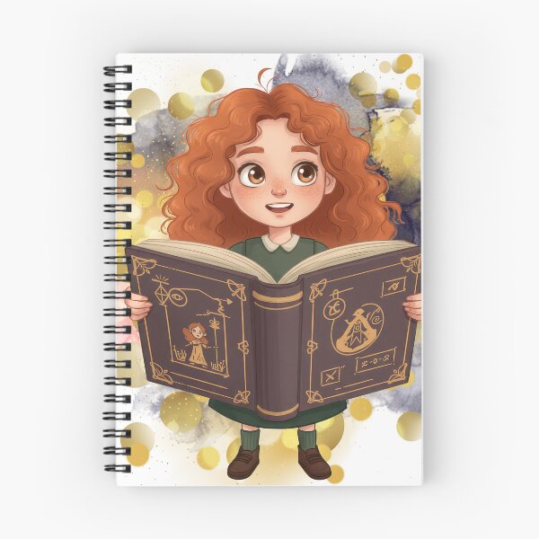 Item preview, Cute Fantasy Girl Reading an Enchanted Spell Book – Magic Lives Inside This Book designed and sold by ChenEngEng.