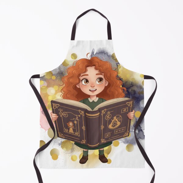 Item preview, Cute Fantasy Girl Reading an Enchanted Spell Book – Magic Lives Inside This Book designed and sold by ChenEngEng.