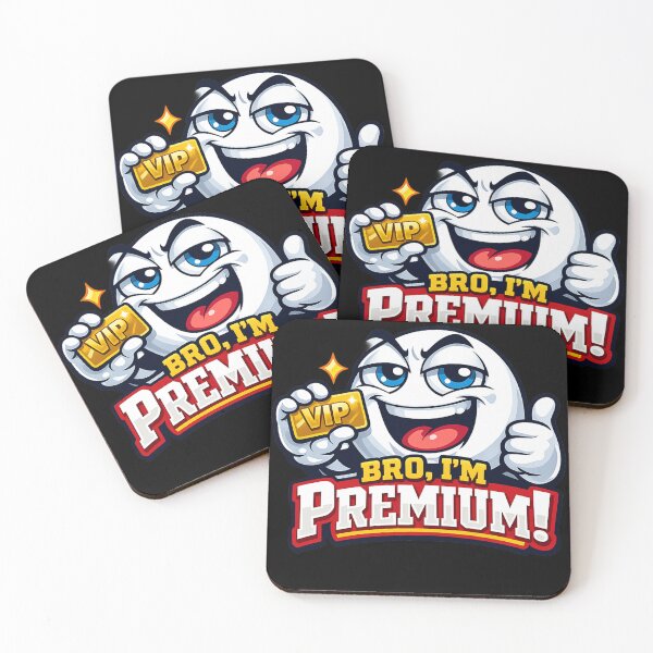 Item preview, Bro, I’m Premium T-Shirt – Funny VIP Gold Card Graphic Tee | Cool Meme Cartoon Shirt for Men & Women designed and sold by 92160057.