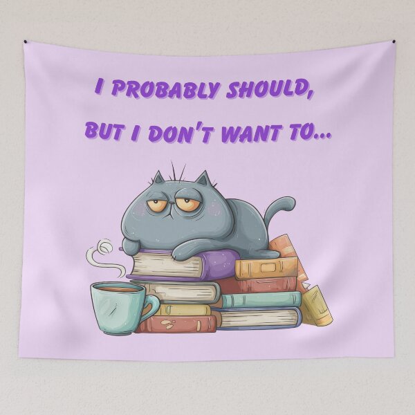 Item preview, I probably should, but I don't want to... designed and sold by bubblyrainbow.