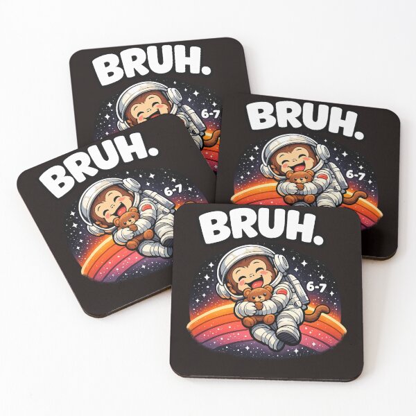 Item preview, Bruh 6-7 Year Old Space Monkey Astronaut Kids Birthday designed and sold by Pawsome Quotes.