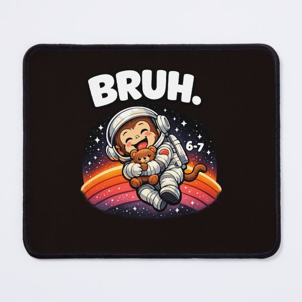 Item preview, Bruh 6-7 Year Old Space Monkey Astronaut Kids Birthday designed and sold by Pawsome Quotes.