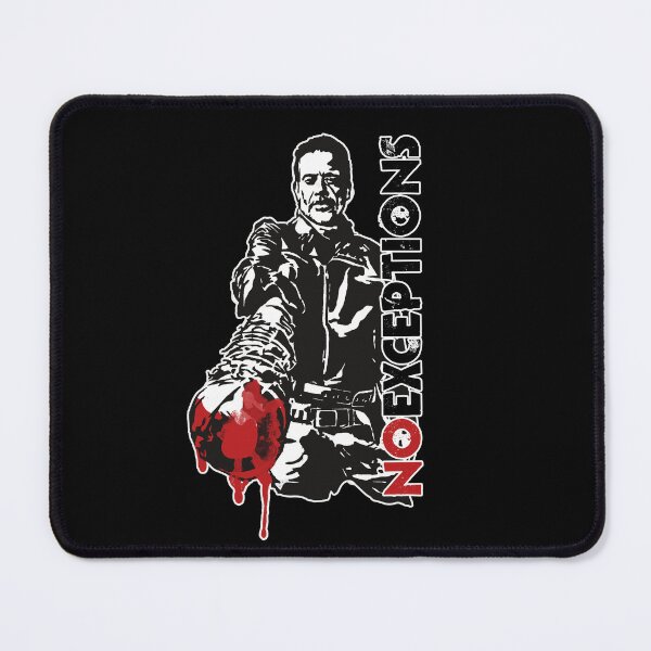 Item preview, Negan No Exceptions - Walking Dead Villain Quote Art designed and sold by Totemica.