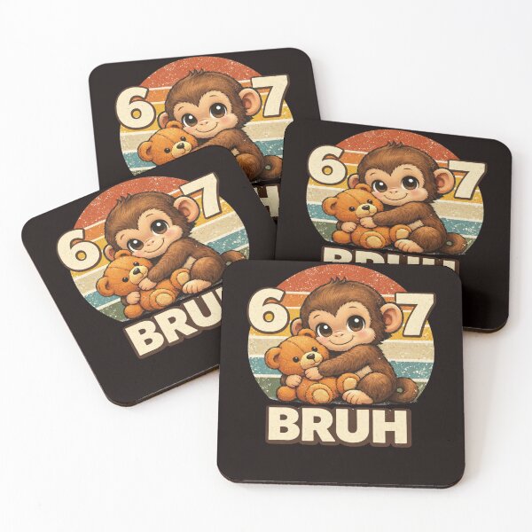 Item preview, 6 7 Bruh Monkey Birthday Boy designed and sold by Pawsome Quotes.